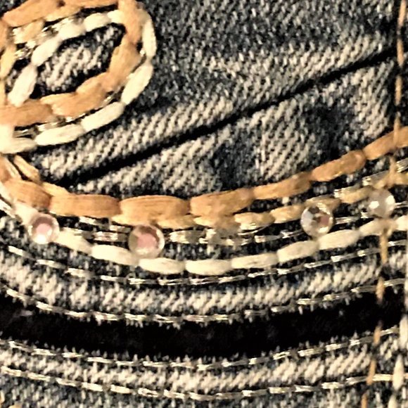 WALLFLOWER Classic Cuffed Denim Shorts Size 3 - Picture 12 of 14